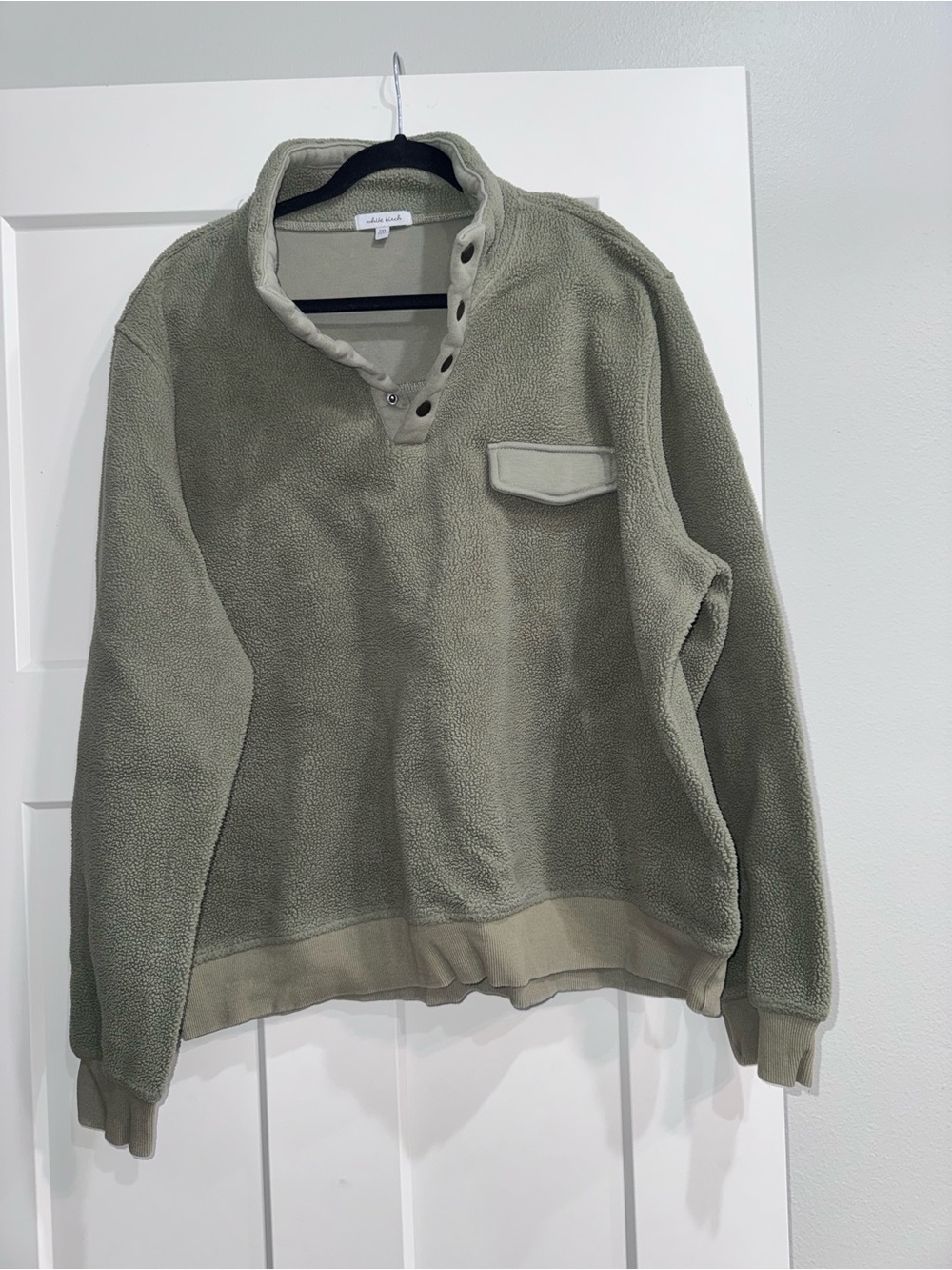 Women’s Olive Green Fleece Pullover Sweater